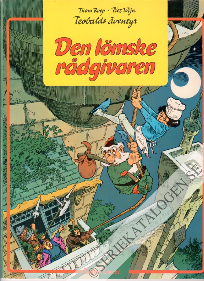 Framsida på Teobalds äventyr Den lömske rådgivaren (1982)