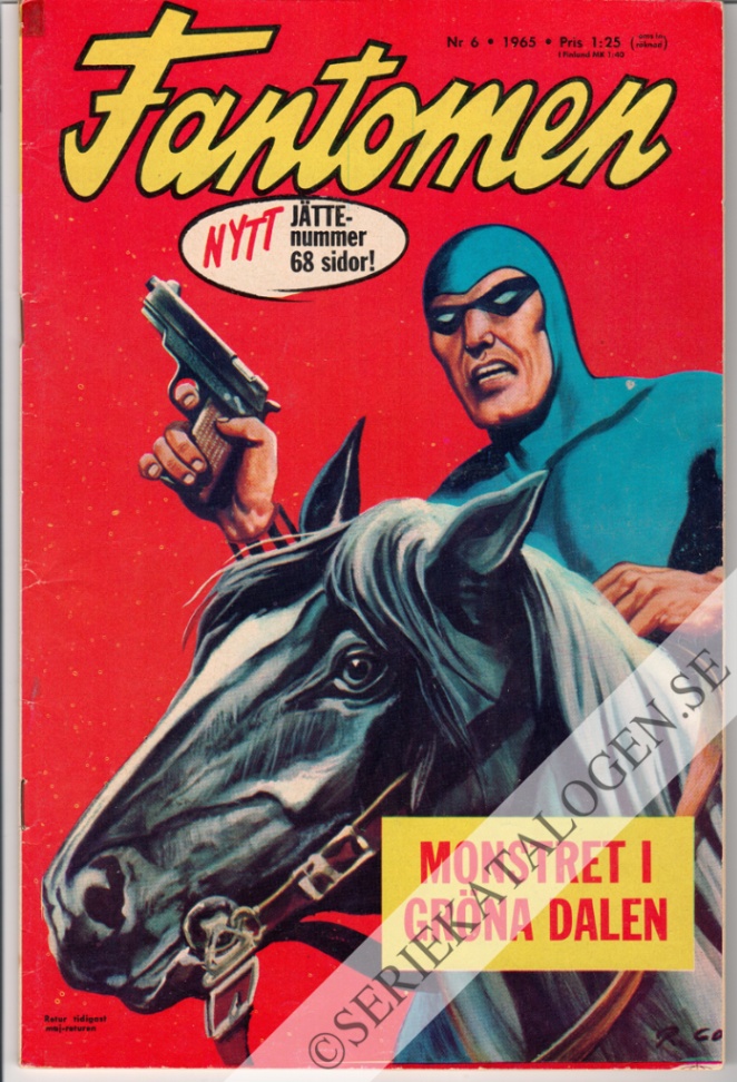 Framsida på Fantomen #6 (1965)