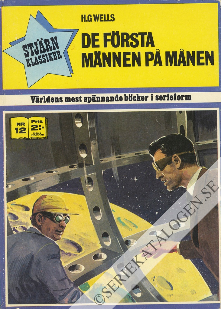 Framsida på Stjärnklassiker #12 - De första männen på månen (1970)
