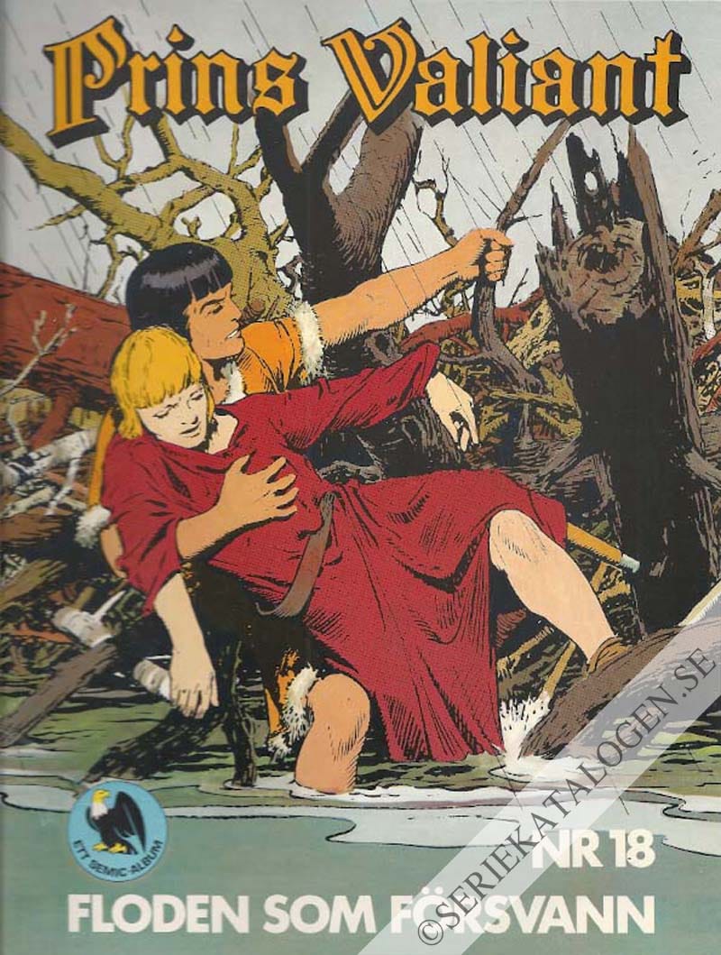 Framsida på Prins Valiant Floden som försvann (1980)