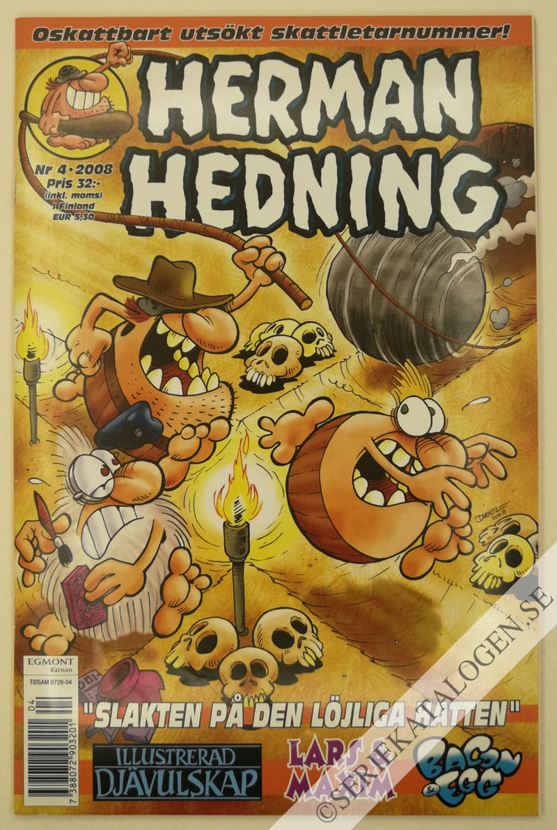 Framsida på Herman Hedning #4 (2008)