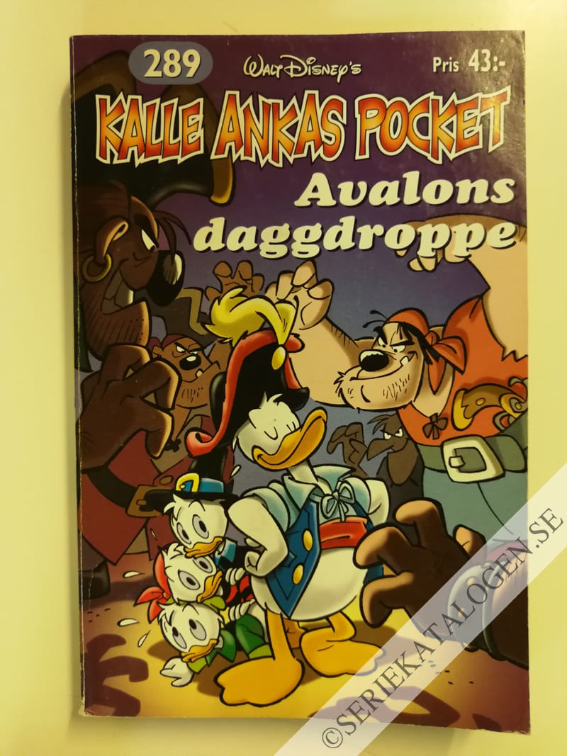 Framsida på Kalle Ankas pocket #289 - Avalons daggdroppe (2003)