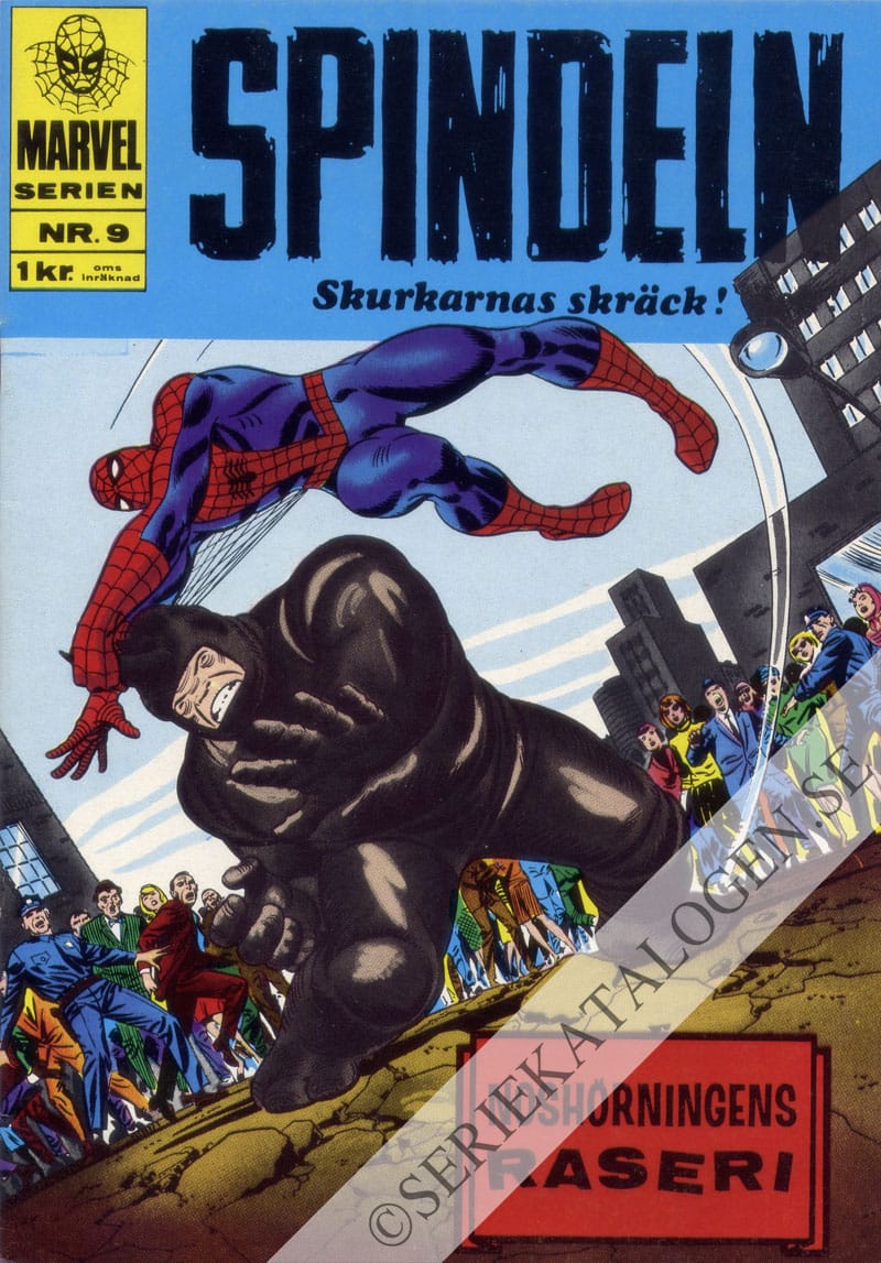 Framsida på Marvelserien Noshörningens raseri (1967)