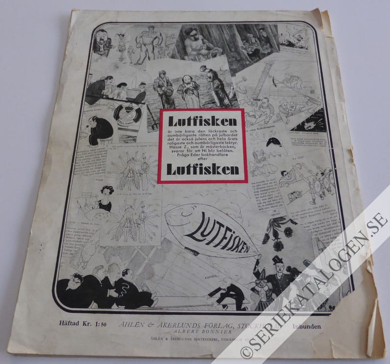 Baksida på Roliga historier om en man som inte har roligt (1931)