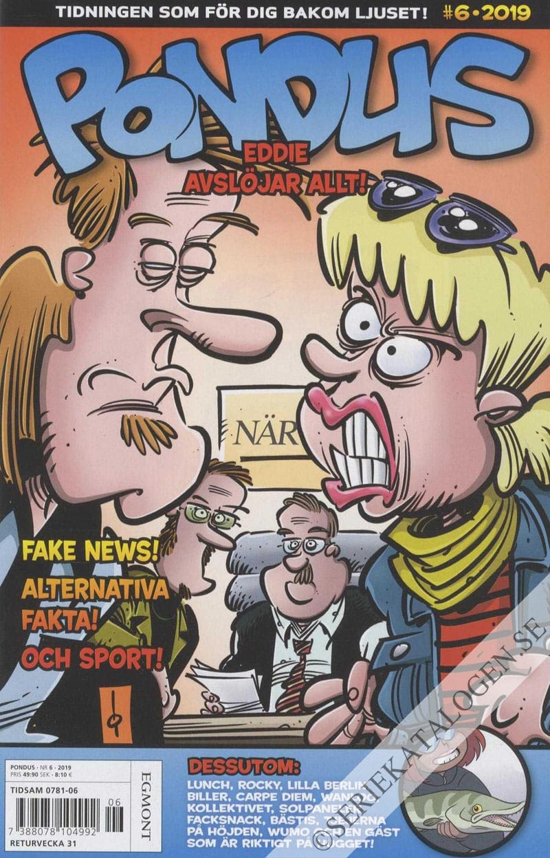 Framsida på Pondus #6 (2019)