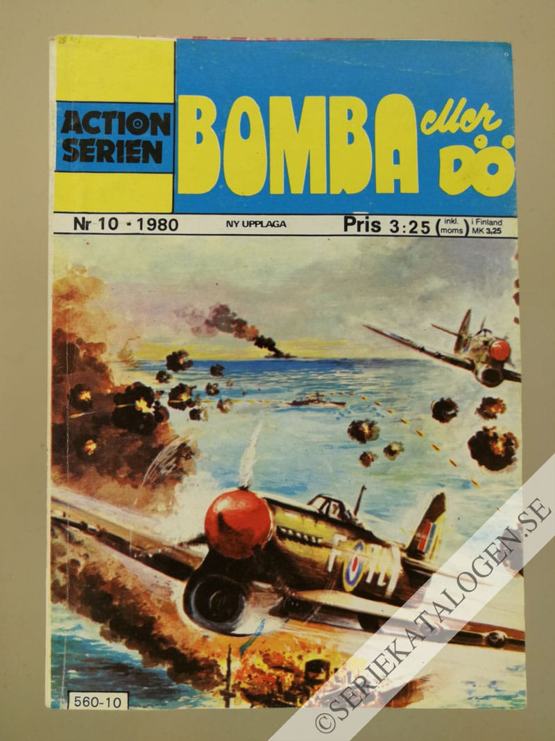 Framsida på Actionserien Bomba eller dö (1980)