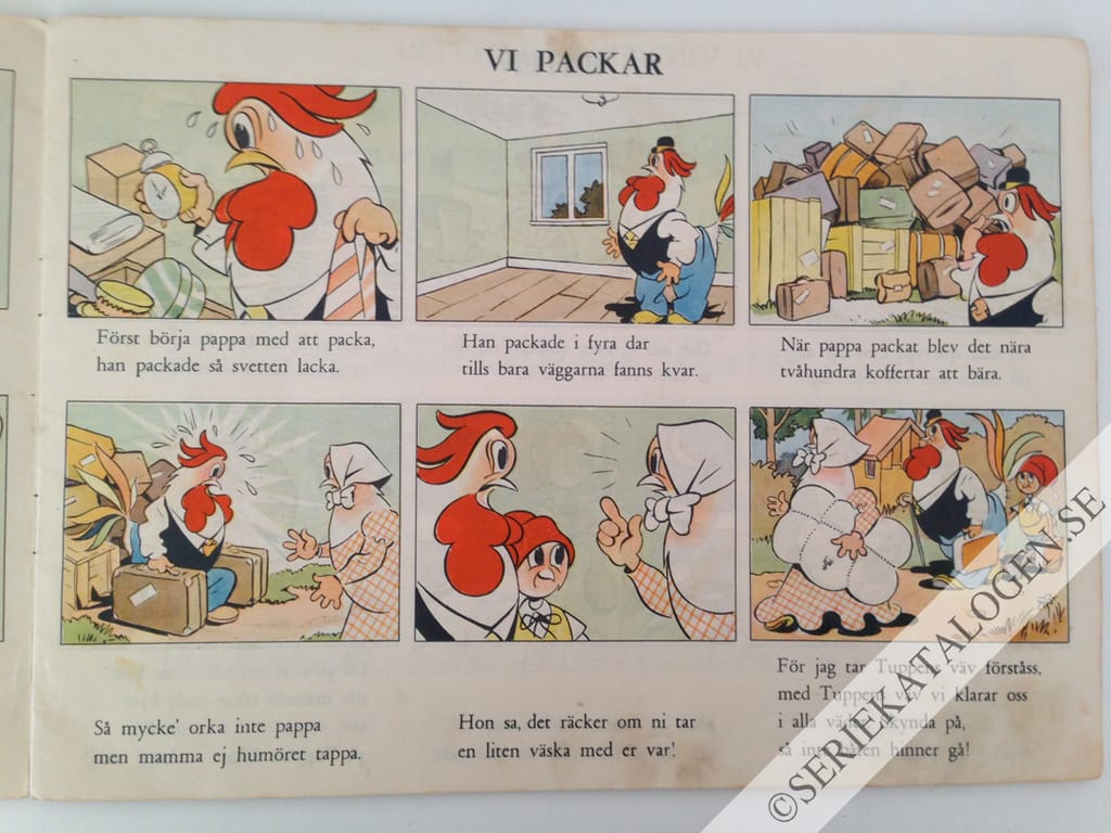 Exempel på Herr Tupp, fru Tupp, och lilla Kuckeliku på nya äventyr (1947)