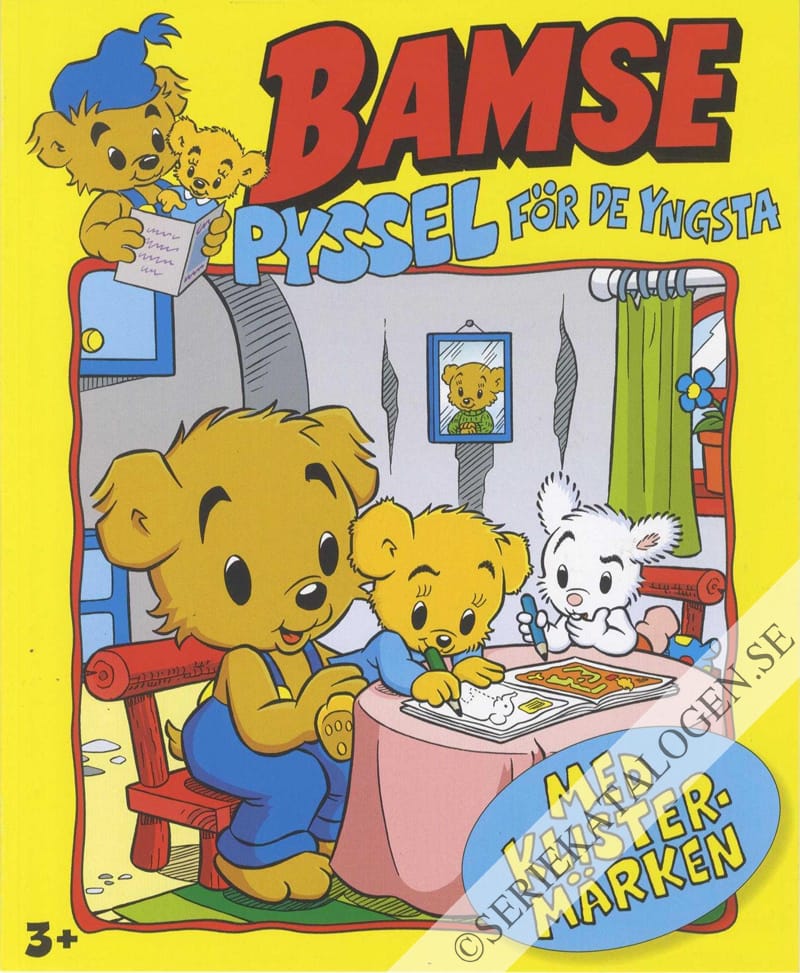 Framsida på Bamse-extra Pyssel för de yngsta (2020)