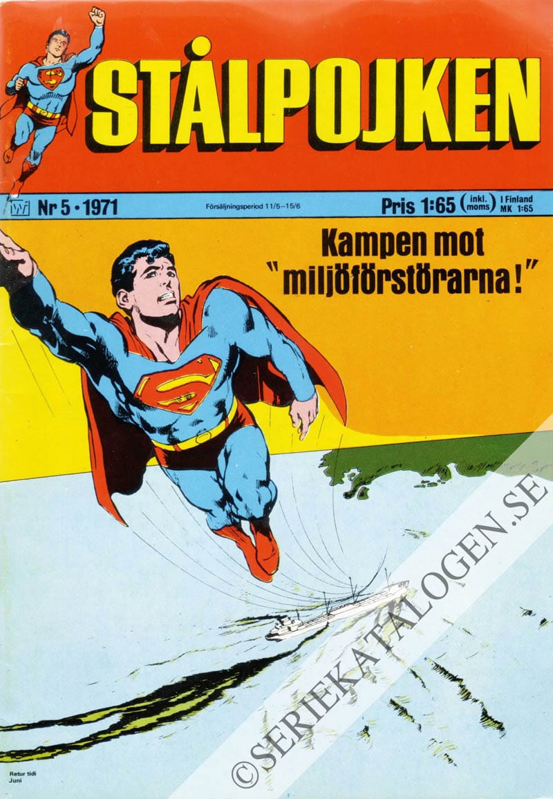 Framsida på Stålpojken #5 (1971)