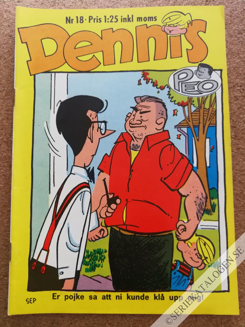 Framsida på Dennis #18 (1969)