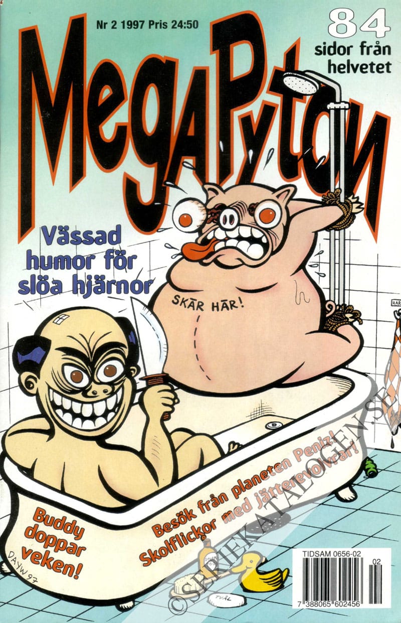 Framsida på MegaPyton #2 (1997)
