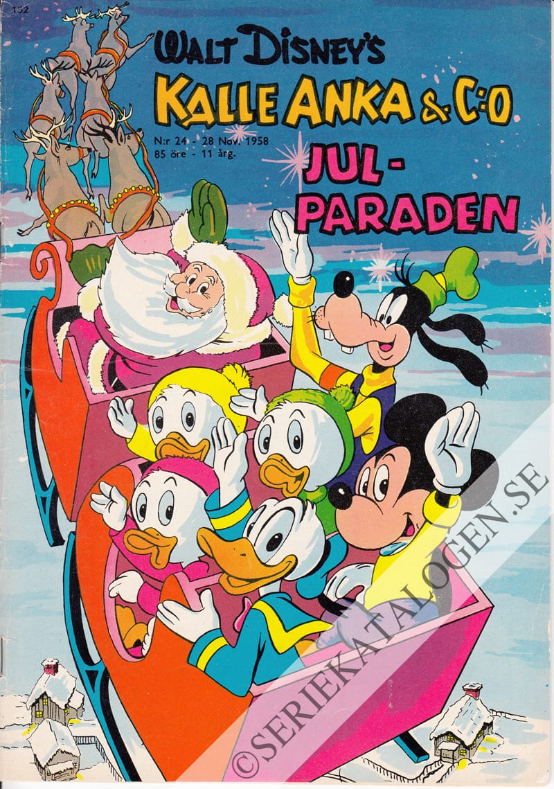 Framsida på Kalle Anka & C:o #24 (1958)