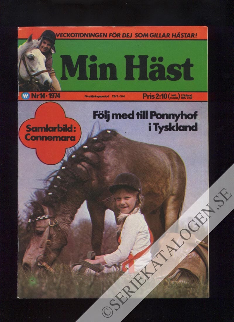 Framsida på Min häst #14 (1974)