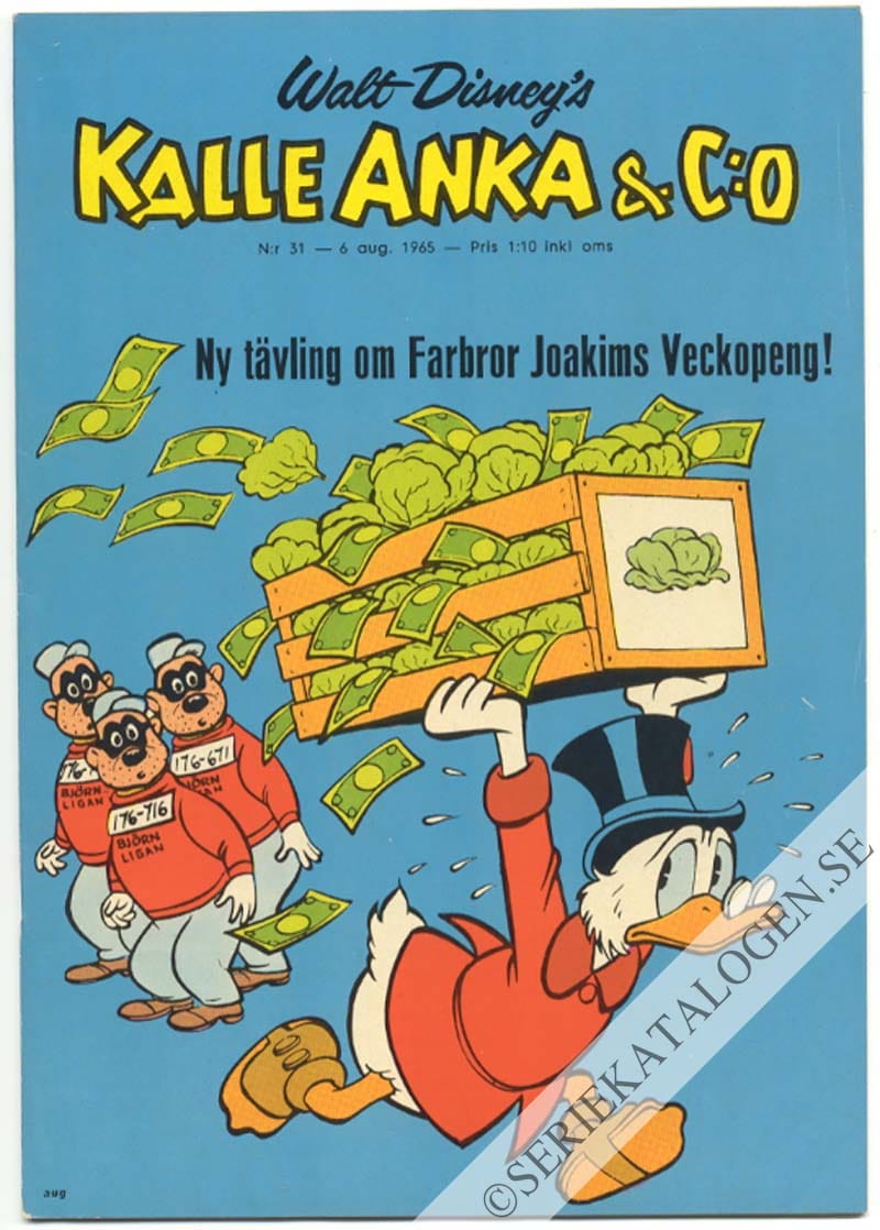 Framsida på Kalle Anka & C:o #31 (1965)