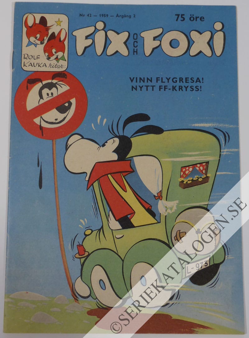 Framsida på Fix och Foxi #42 (1959)