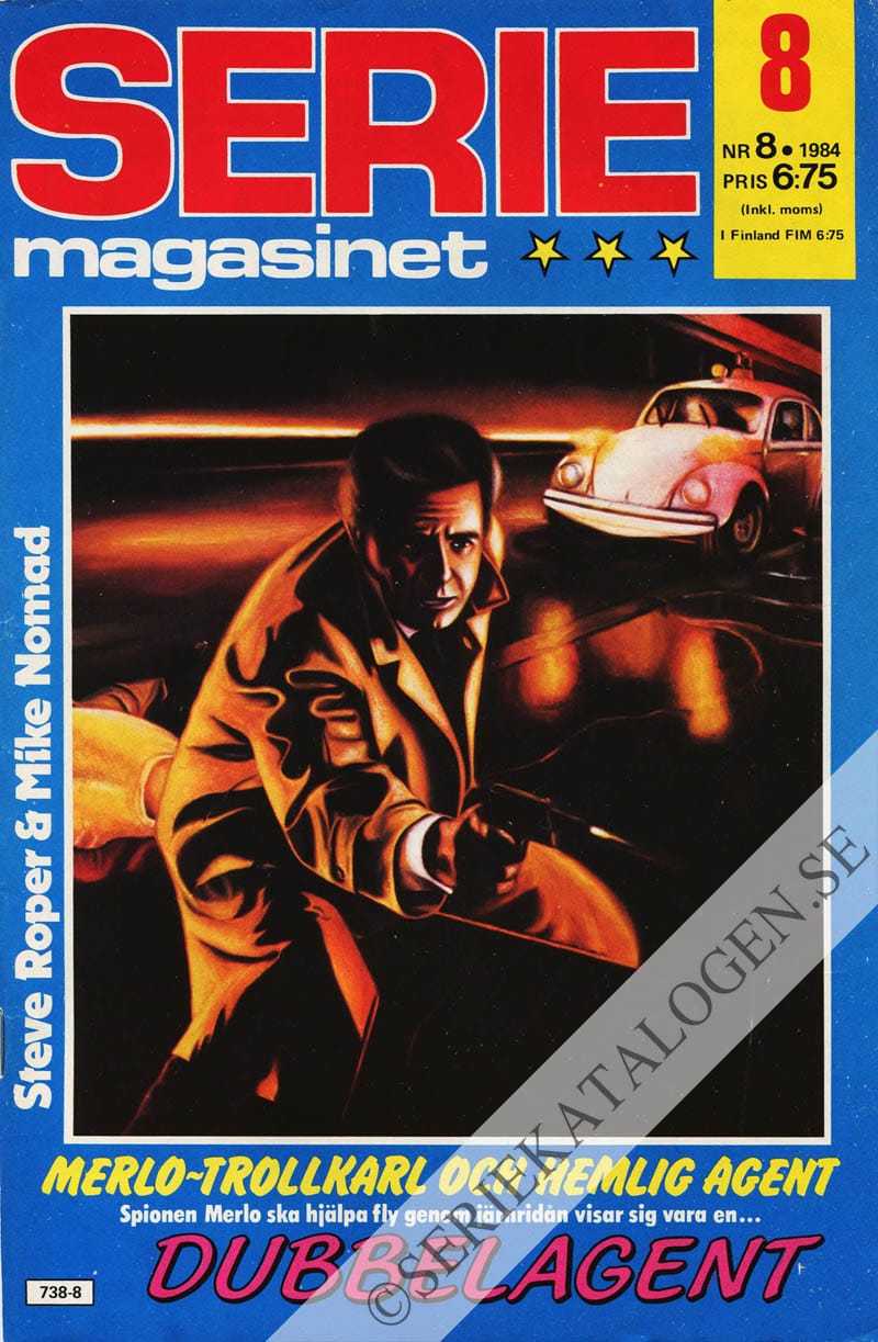 Framsida på Seriemagasinet #8 (1984)