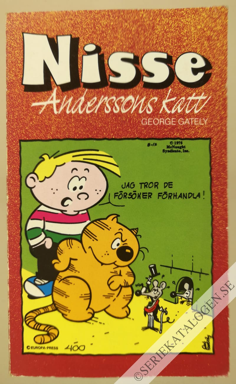 Framsida på Nisse - Anderssons katt #1 (1986)