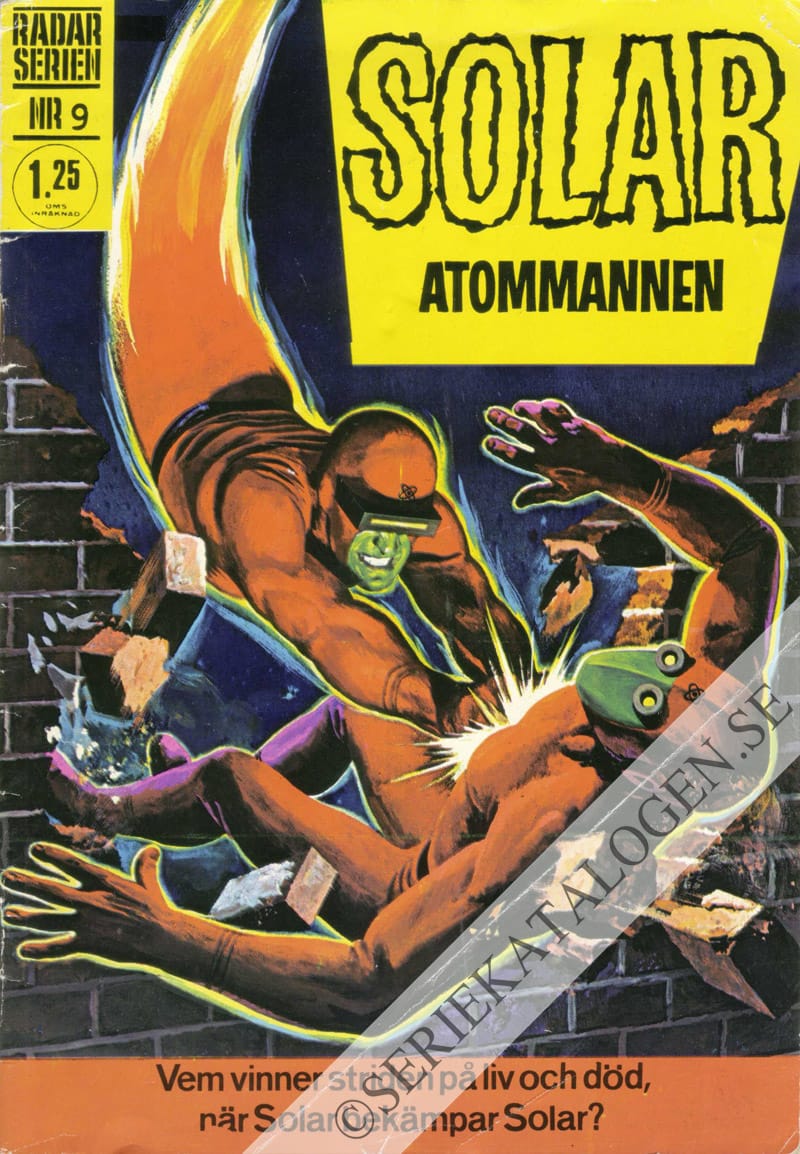 Framsida på Radarserien Doktor Solar Atommannen (1969)