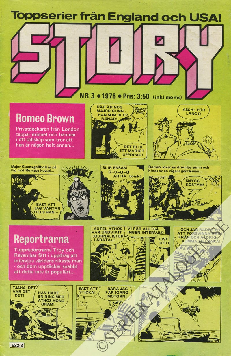 Framsida på Story #3 (1976)