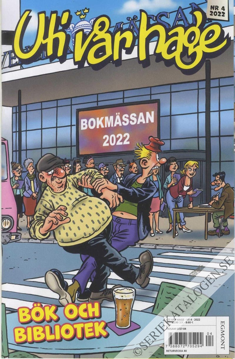 Framsida på Uti vår hage #4 - Bök och bibliotek (2022)