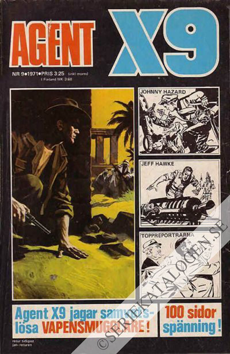 Framsida på Agent X9 #9 (1971)
