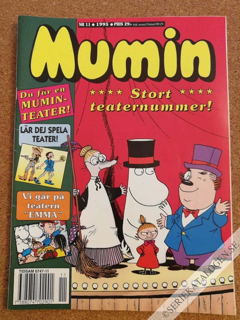Framsida på Muminmagasinet #11 (1995)