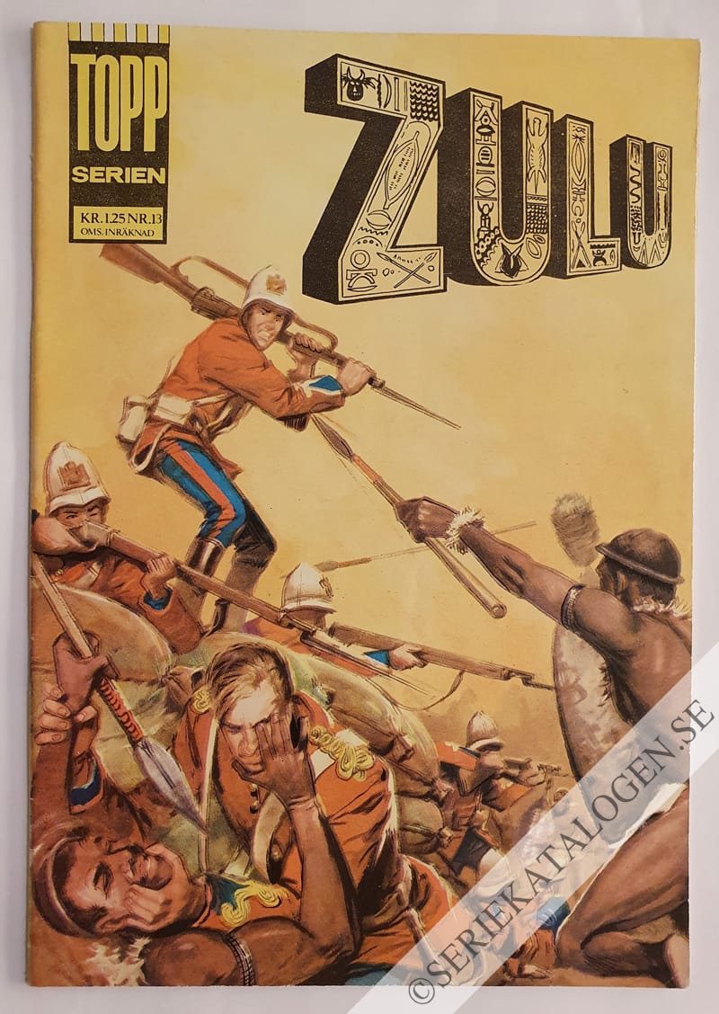 Framsida på Toppserien Zulu (1965)