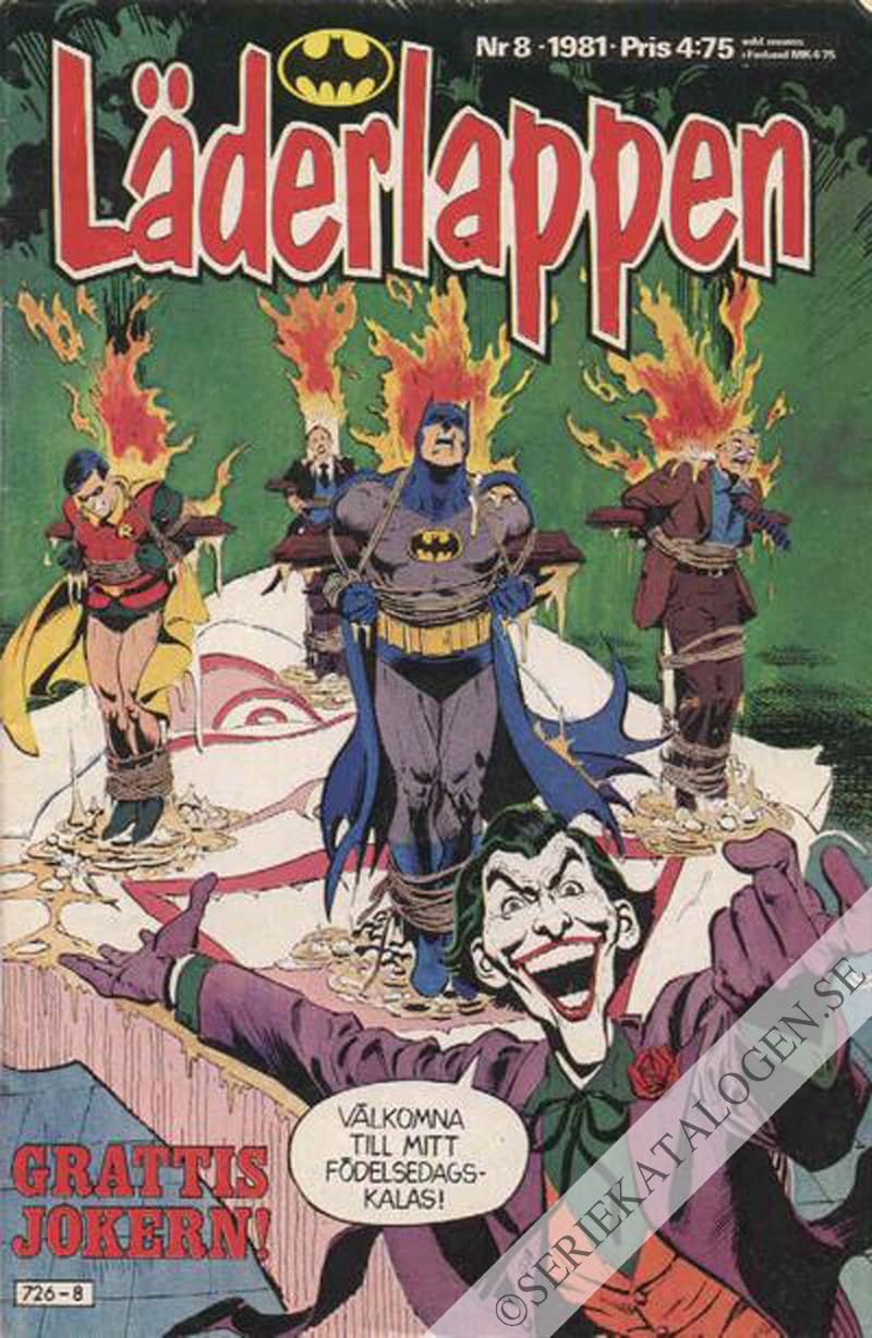 Framsida på Läderlappen och Robin #8 (1981)