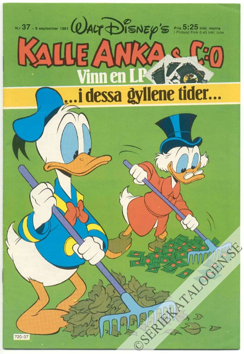 Framsida på Kalle Anka & C:o #37 (1981)