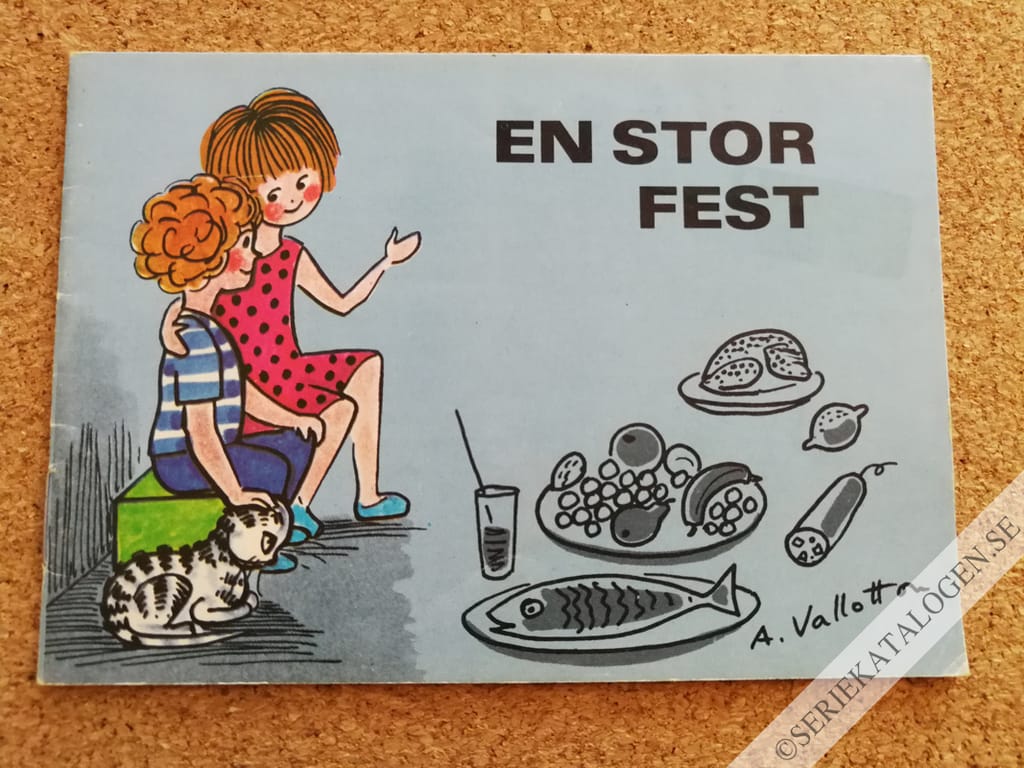 Framsida på Katrin och Peter-serien En stor fest (1978)