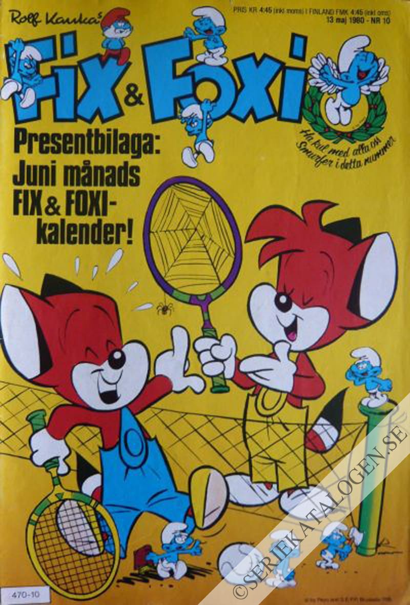 Framsida på Fix och Foxi #10 (1980)