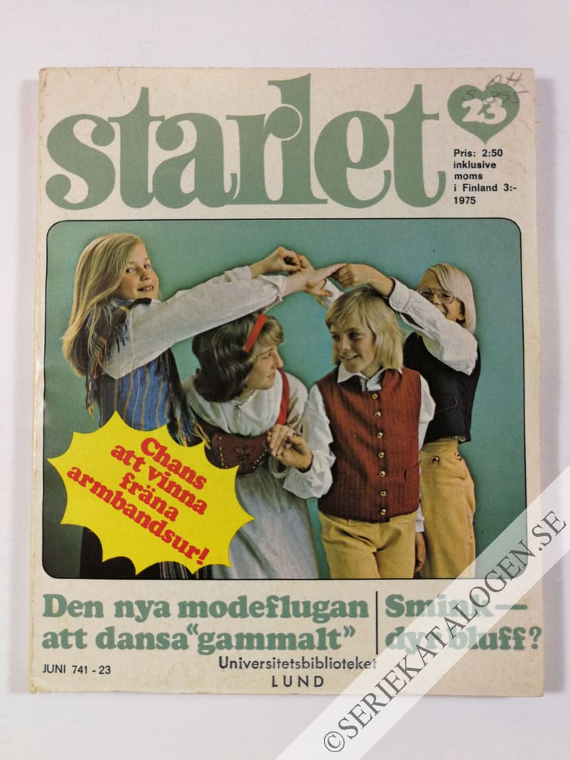 Framsida på Starlet #23 (1975)