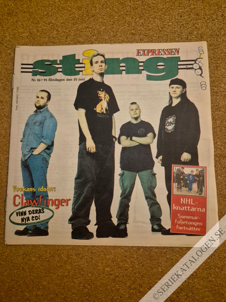 Framsida på Sting-Expressen #26 (1995)
