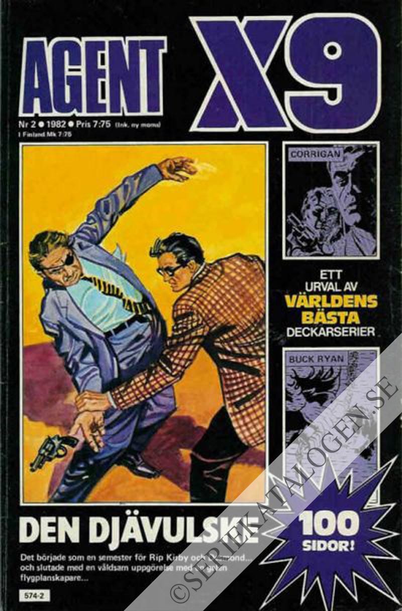 Framsida på Agent X9 #2 (1982)