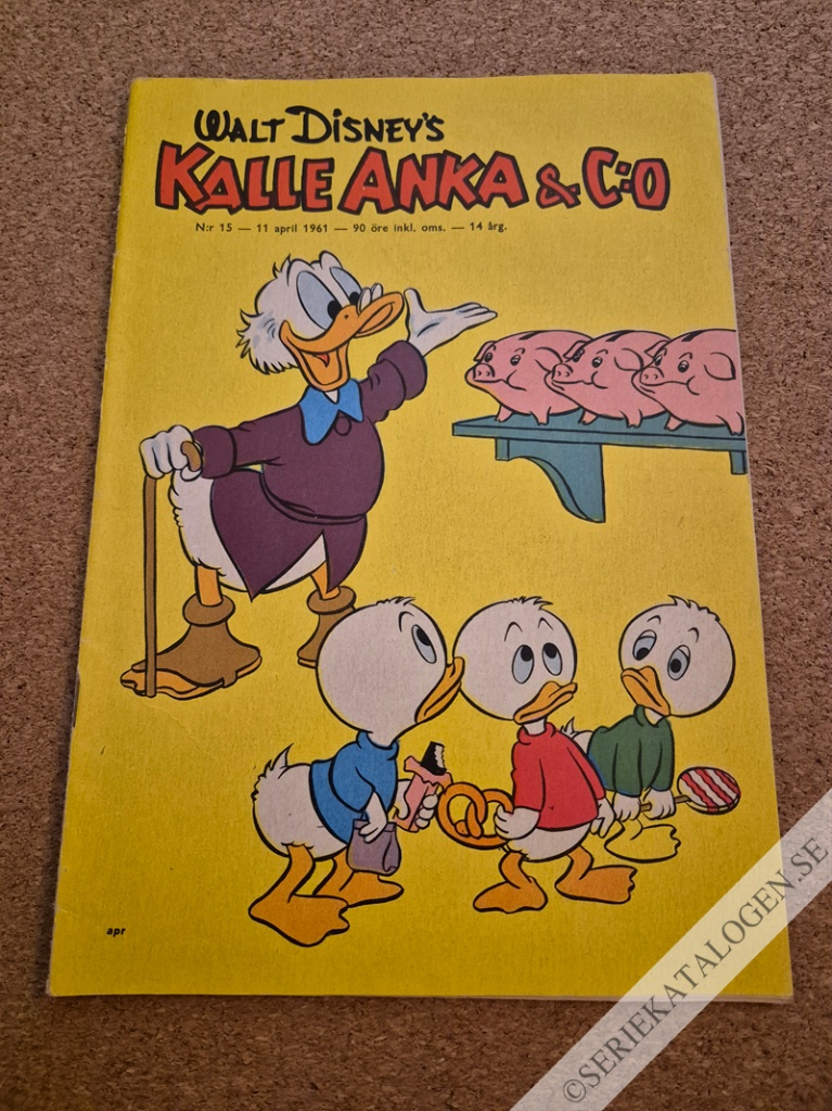 Framsida på Kalle Anka & C:o #15 (1961)