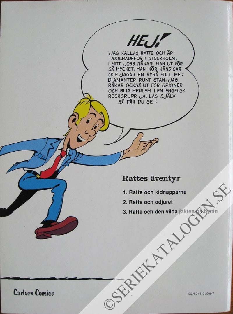 Baksida på Ratte och den vilda jakten på byrån (1982)