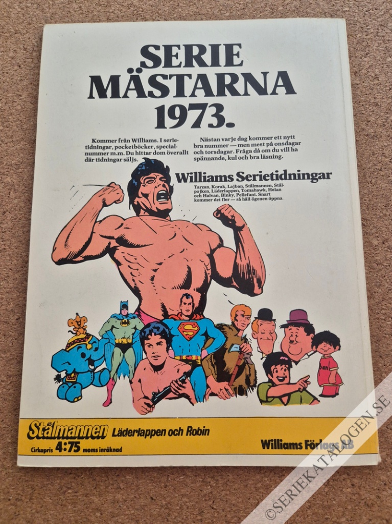 Baksida på Stort julalbum (1972)
