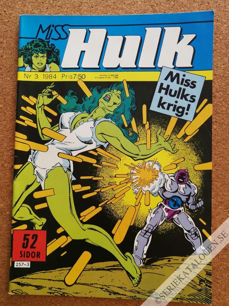 Framsida på Miss Hulk #3 (1984)