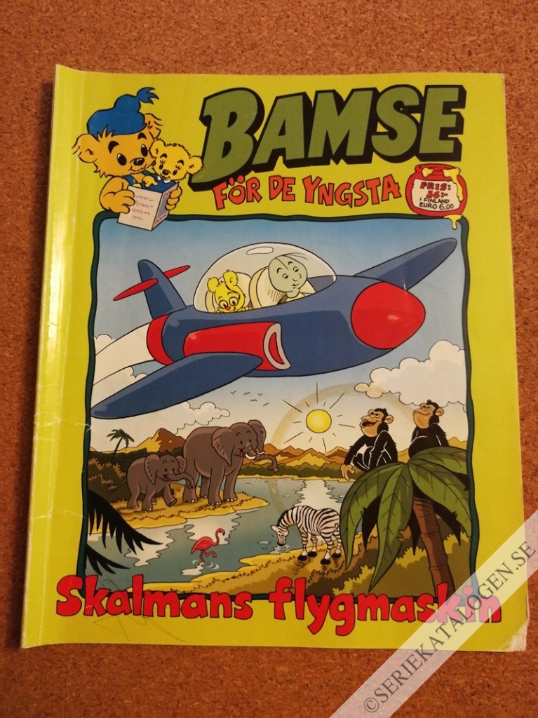 Framsida på Bamse för de yngsta Skalmans flygmaskin (2016)