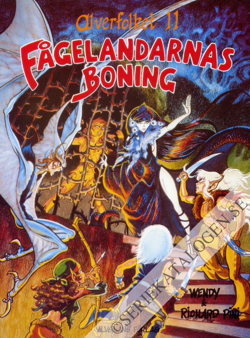Framsida på Alverfolket Fågelandarnas boning (1988)