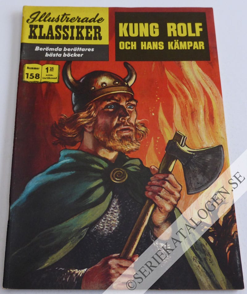 Framsida på Illustrerade Klassiker #158 - Kung Rolf och hans kämpar (1963)