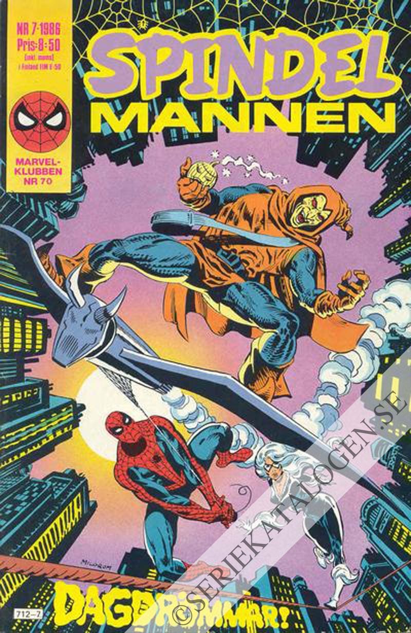 Framsida på Spindelmannen #7 (1986)