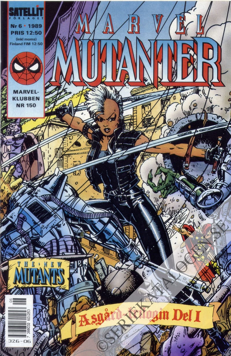 Framsida på Marvel mutanter #6 (1989)