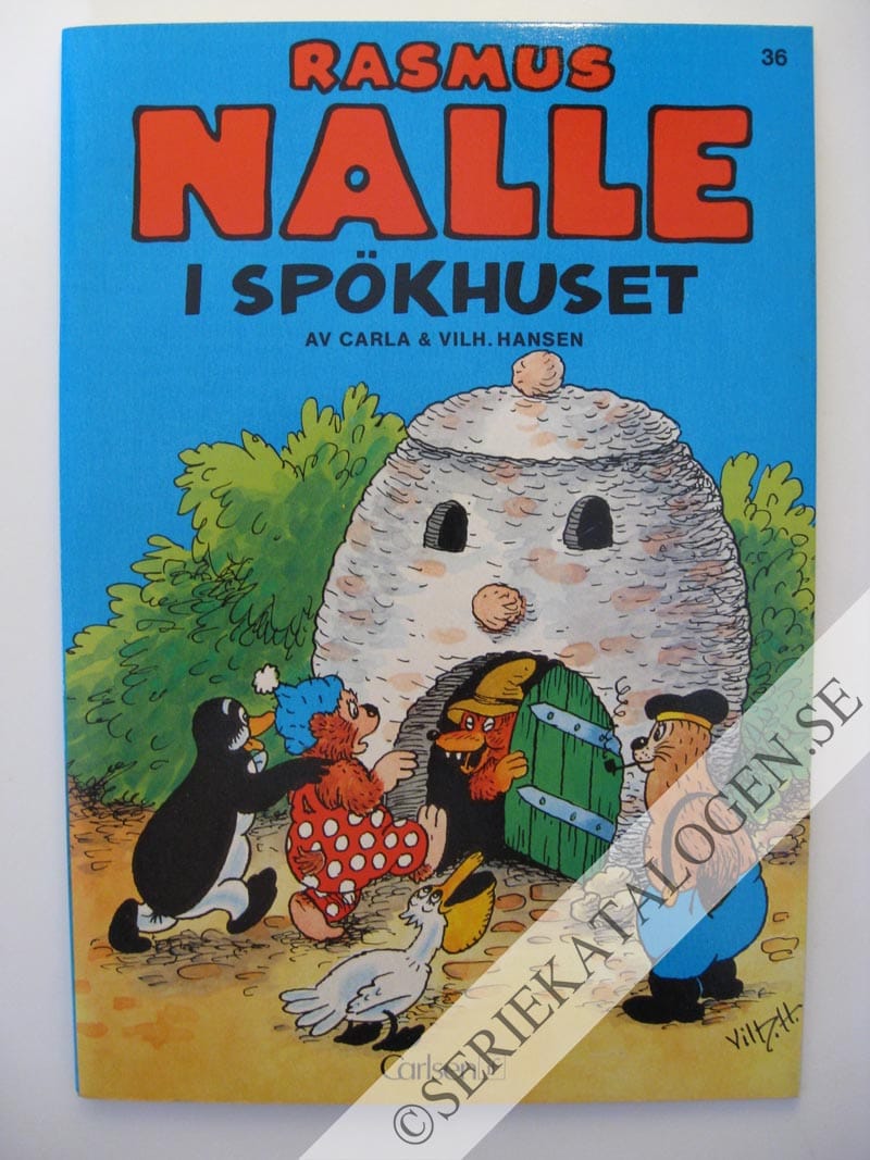 Framsida på Rasmus Nalle Rasmus Nalle i spökhuset (1986)