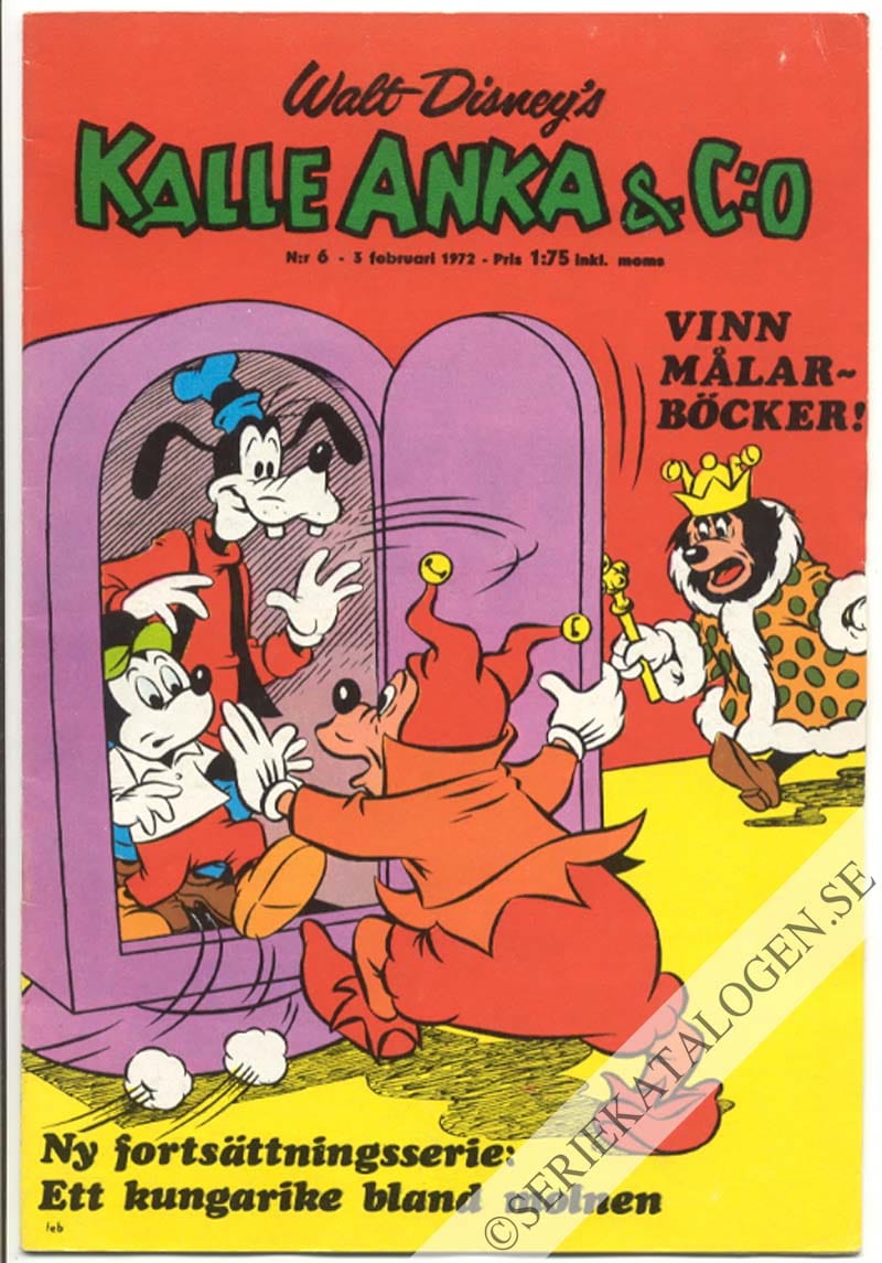 Framsida på Kalle Anka & C:o #6 (1972)