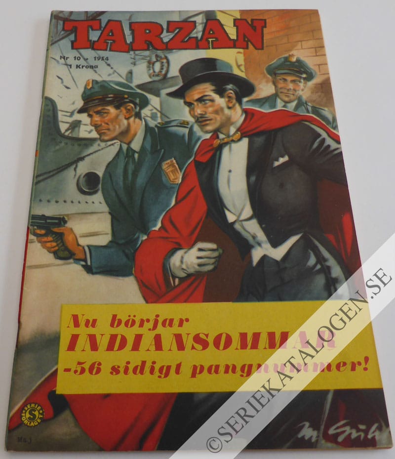 Framsida på Tarzan #10 (1954)