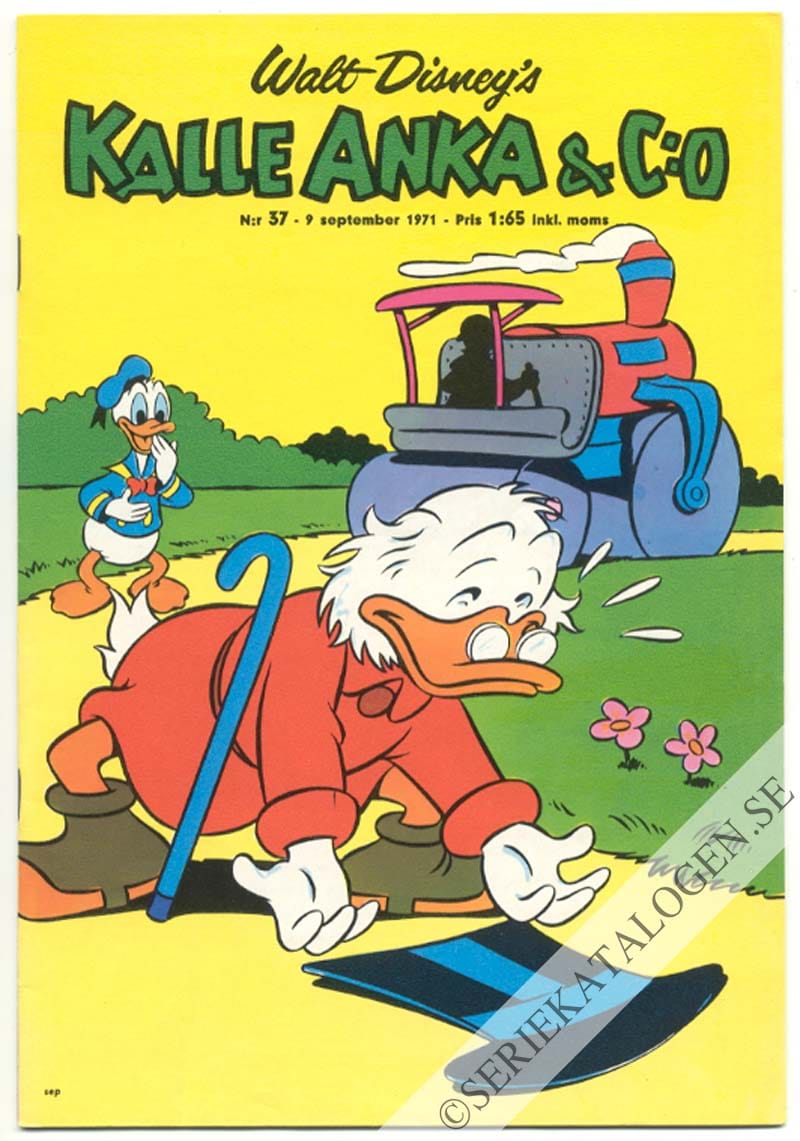 Framsida på Kalle Anka & C:o #37 (1971)