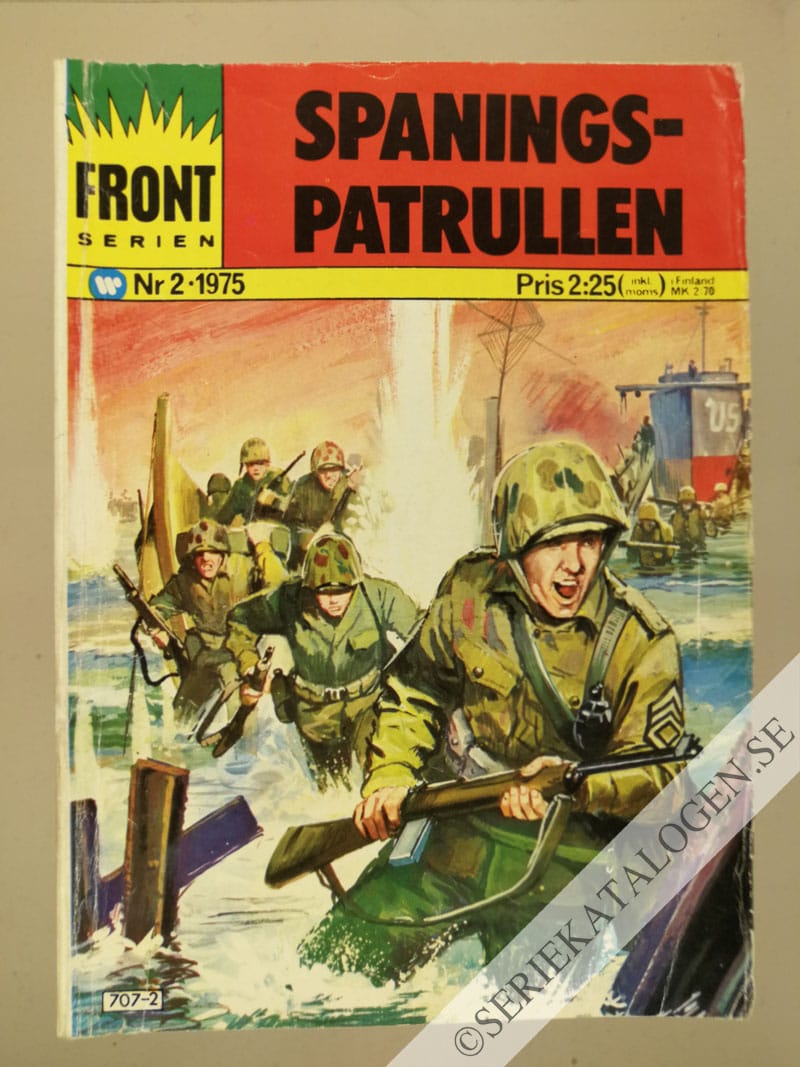 Framsida på Frontserien #2 - Spaningspatrullen (1975)