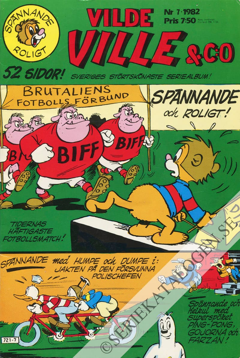 Framsida på Vilde Ville & Co #7 (1982)