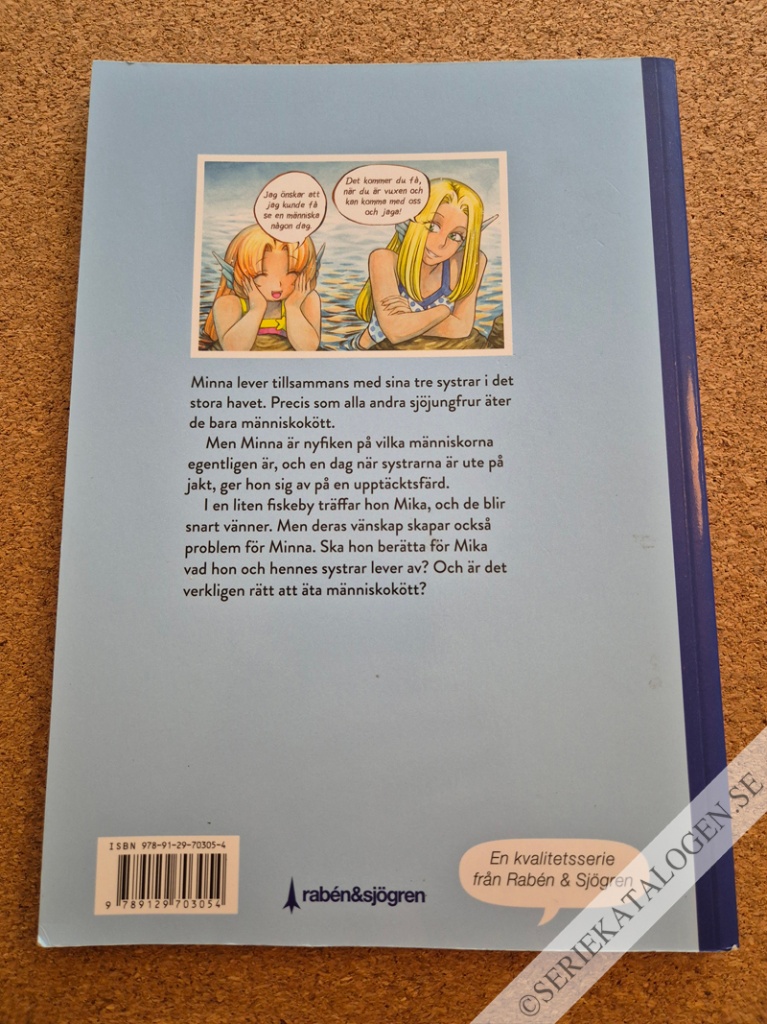 Baksida på Sjöjungfrun Minna och den hemliga vännen (2018)